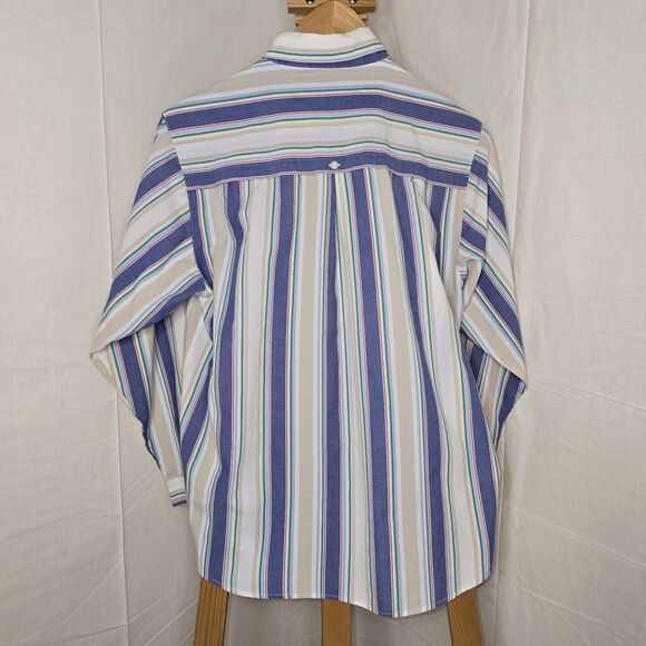 Appleseed's Striped Button Up Long Sleeve Shirt Size 10 - Picture 4 of 5